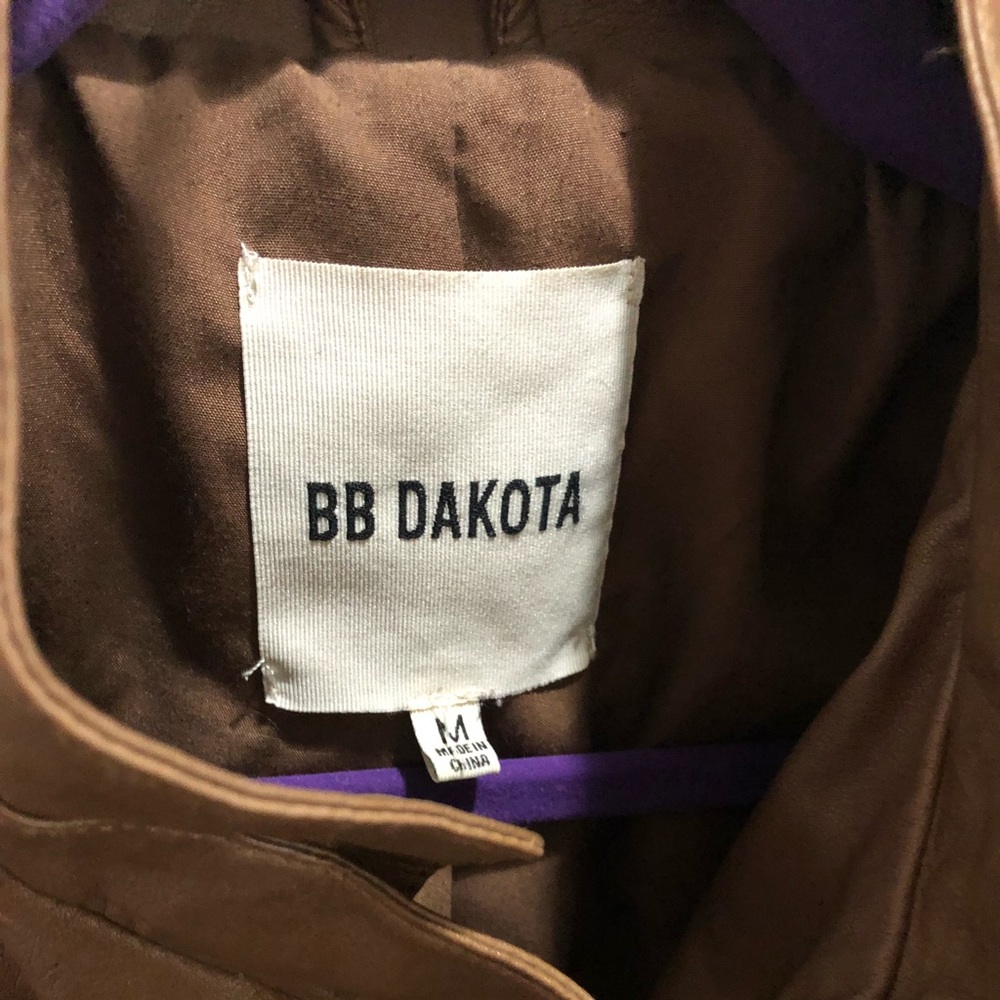 B.B. Dakota leather jacket NWOT fits more like SM - Picture 3 of 3